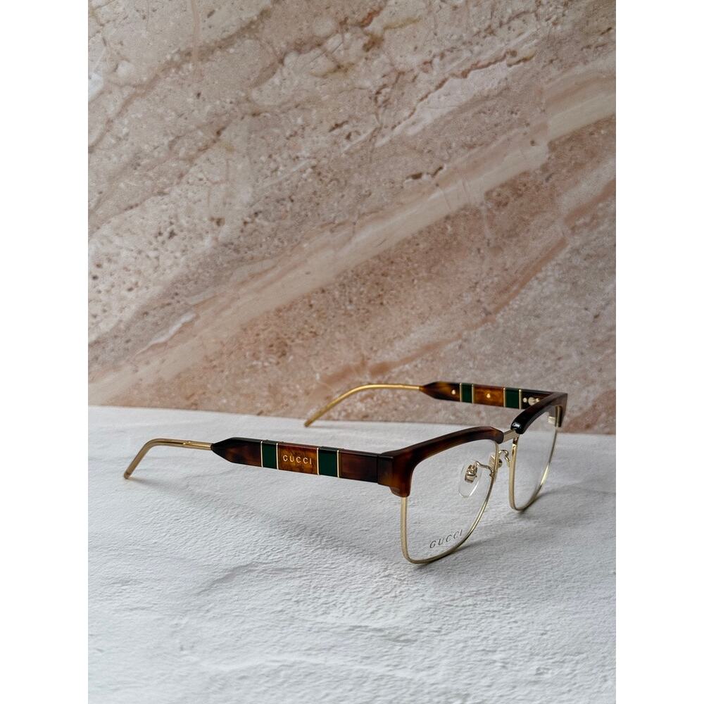 NEW Gucci GG0605O Brown Unisex Eyeglasses Frames $580 - Picture 3 of 8